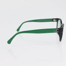 CHANEL COCO Mark Glasses plastic Green CC Auth BAZ663-7