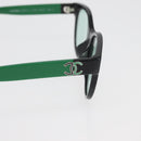 CHANEL COCO Mark Glasses plastic Green CC Auth BAZ663-8