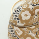 CHANEL Camelia Hand Bag Canvas Beige Gold CC Auth BAZ669V-10