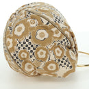 CHANEL Camelia Hand Bag Canvas Beige Gold CC Auth BAZ669V-5