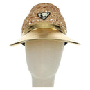 PRADA Hat Raffia S Beige 1HC225 Auth BAZ670M-13
