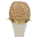 PRADA Hat Raffia S Beige 1HC225 Auth BAZ670M-2