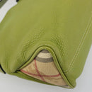 BURBERRY Shoulder Bag Leather Green Auth BAZ684A-14