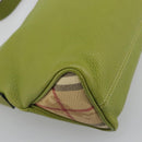 BURBERRY Shoulder Bag Leather Green Auth BAZ684A-16