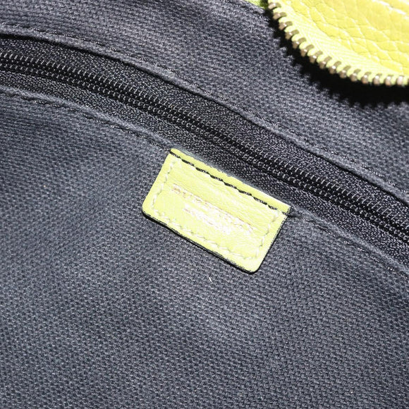 BURBERRY Shoulder Bag Leather Green Auth BAZ684A