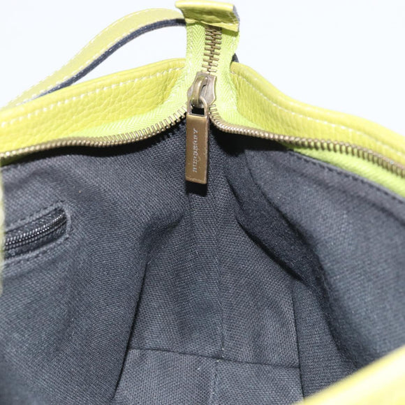 BURBERRY Shoulder Bag Leather Green Auth BAZ684A