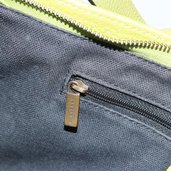 BURBERRY Shoulder Bag Leather Green Auth BAZ684A