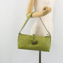 BURBERRY Shoulder Bag Leather Green Auth BAZ684A-23