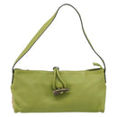 BURBERRY Shoulder Bag Leather Green Auth BAZ684A-13