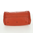 Chloe Paddington Hand Bag Leather Orange Silver gold Auth BAZ691V-5