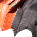 Chloe Paddington Hand Bag Leather Orange Silver gold Auth BAZ691V-12