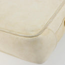 GUCCI Shoulder Bag Leather White Gold Auth BAZ692-12
