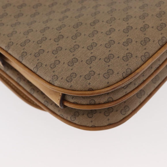 GUCCI Micro GG Supreme Shoulder Bag PVC Beige Gold 001 406 1780 Auth BAZ693