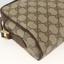 GUCCI GG Supreme Web Sherry Line Bag PVC Beige Gold 56 02 087 Auth BAZ694-13