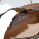 GUCCI GG Supreme Web Sherry Line Bag PVC Beige Gold 56 02 087 Auth BAZ694-15