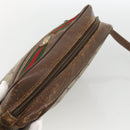 GUCCI GG Supreme Web Sherry Line Bag PVC Beige Gold 56 02 087 Auth BAZ694-6