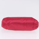 Miu Miu Accessory Pouch Satin Pink Auth BAZ697-12