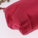 Miu Miu Accessory Pouch Satin Pink Auth BAZ697-16