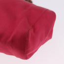 Miu Miu Accessory Pouch Satin Pink Auth BAZ697-17