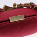 Miu Miu Accessory Pouch Satin Pink Auth BAZ697-19
