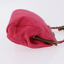Miu Miu Accessory Pouch Satin Pink Auth BAZ697-5