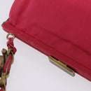 Miu Miu Accessory Pouch Satin Pink Auth BAZ697-8
