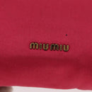 Miu Miu Accessory Pouch Satin Pink Auth BAZ697V-17
