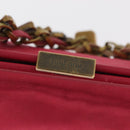 Miu Miu Accessory Pouch Satin Pink Auth BAZ697V-10