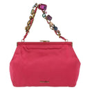 Miu Miu Accessory Pouch Satin Pink Auth BAZ697V-13