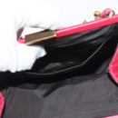 Miu Miu Accessory Pouch Satin Pink Auth BAZ697V-21