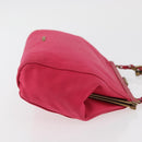 Miu Miu Accessory Pouch Satin Pink Auth BAZ697V-3