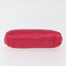 Miu Miu Accessory Pouch Satin Pink Auth BAZ697V-5