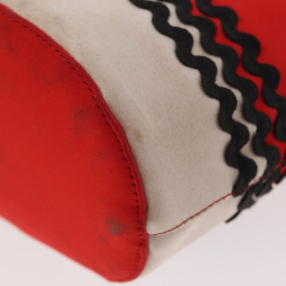 Miu Miu Hand Bag Nylon Red Auth BAZ702A
