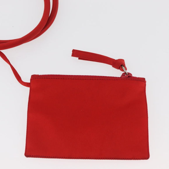 Miu Miu Hand Bag Nylon Red Auth BAZ702A