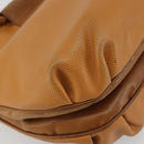 BOTTEGA VENETA Hand Bag PVC Canvas Beige Gold Auth BAZ703-11