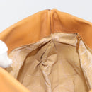 BOTTEGA VENETA Hand Bag PVC Canvas Beige Gold Auth BAZ703-19