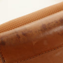 BOTTEGA VENETA Hand Bag PVC Canvas Beige Gold Auth BAZ703-24