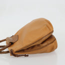 BOTTEGA VENETA Hand Bag PVC Canvas Beige Gold Auth BAZ703-5