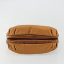 BOTTEGA VENETA Hand Bag PVC Canvas Beige Gold Auth BAZ703-9