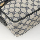 GUCCI GG Supreme Shoulder Bag PVC Navy Gold 001 113 0942 Auth BAZ713-15