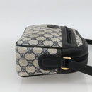 GUCCI GG Supreme Shoulder Bag PVC Navy Gold 001 113 0942 Auth BAZ713-4