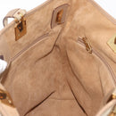 Salvatore Ferragamo Tote Bag Nylon Beige Gold Auth BAZ714A-18