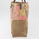 Salvatore Ferragamo Tote Bag Nylon Beige Gold Auth BAZ714A-4