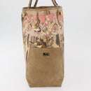 Salvatore Ferragamo Tote Bag Nylon Beige Gold Auth BAZ714A-5