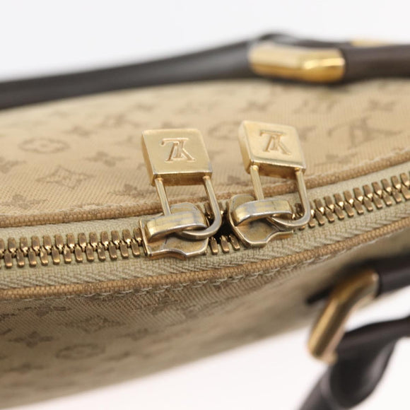 LOUIS VUITTON Monogram Mini Alma Haut Hand Bag Khaki M92203 LV Auth BAZ717