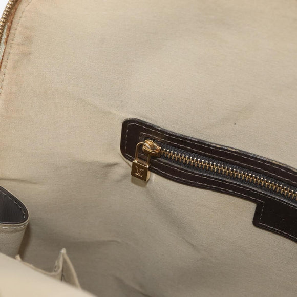 LOUIS VUITTON Monogram Mini Alma Haut Hand Bag Khaki M92203 LV Auth BAZ717