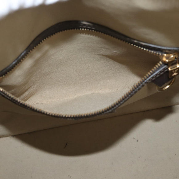 LOUIS VUITTON Monogram Mini Alma Haut Hand Bag Khaki M92203 LV Auth BAZ717