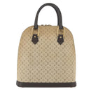 LOUIS VUITTON Monogram Mini Alma Haut Hand Bag Khaki M92203 LV Auth BAZ717-2