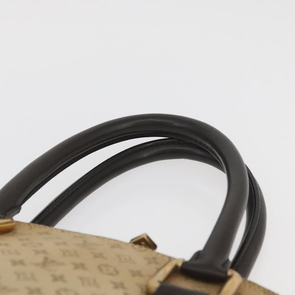 LOUIS VUITTON Monogram Mini Alma Haut Hand Bag Khaki M92203 LV Auth BAZ717