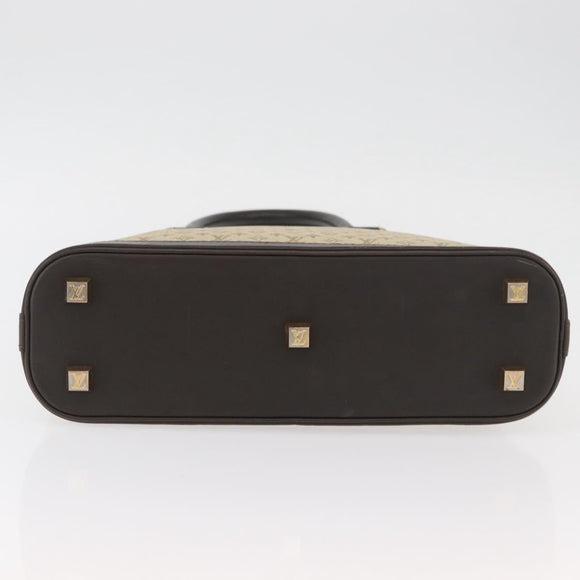 LOUIS VUITTON Monogram Mini Alma Haut Hand Bag Khaki M92203 LV Auth BAZ717